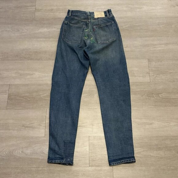 Vintage Levi’s Big E Royal Flush Sample Garment Denim Jeans Women’s Size 28